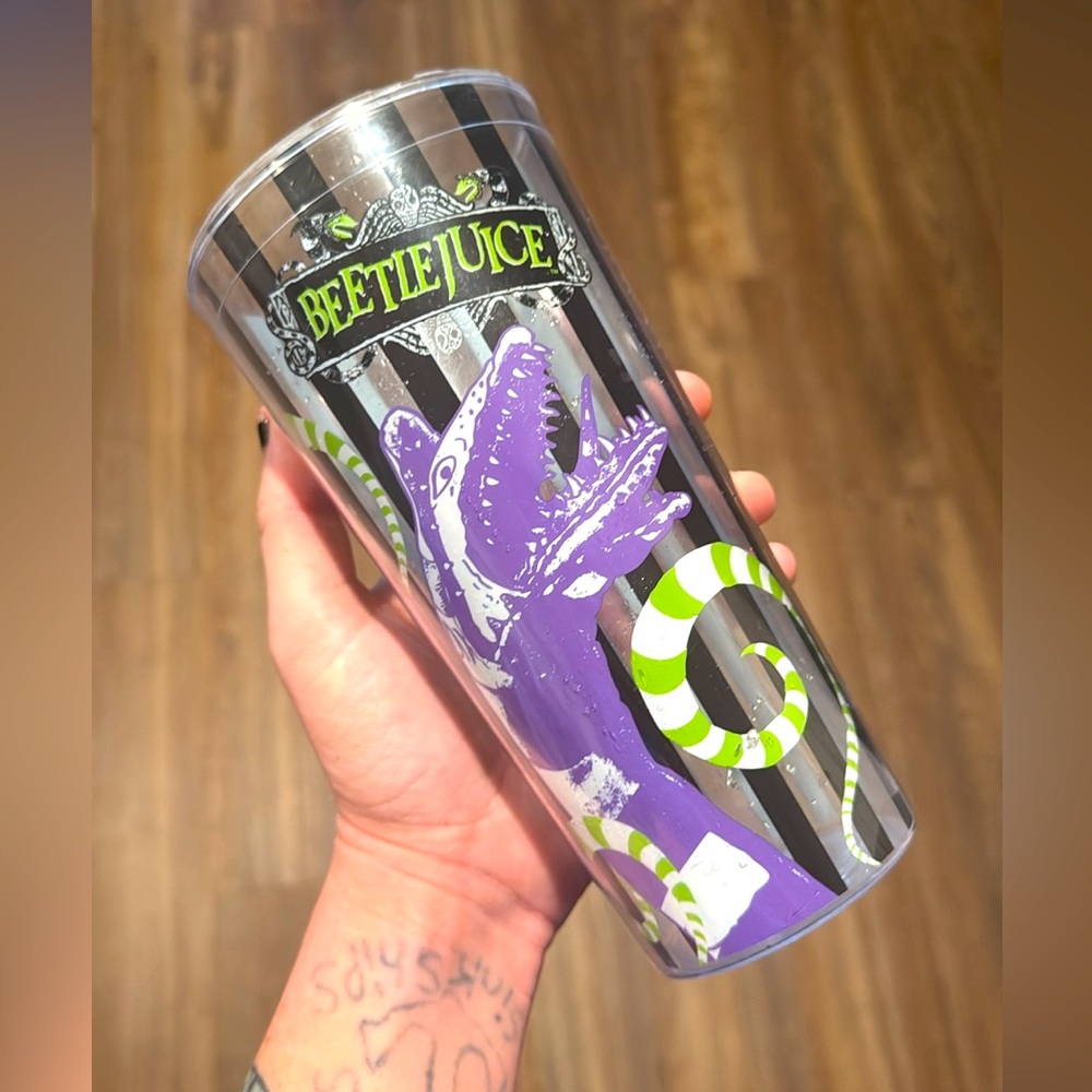 Limited Edition 24oz Beetlejuice Collectible Cup – Featuring Sandworm Graphic